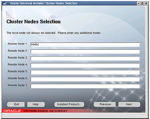 Cluster Nodes Selection