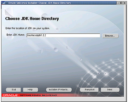 JDK Home Directory 화면