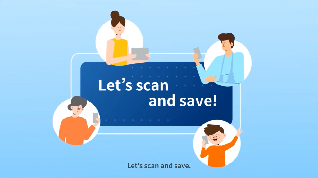 Let's scan and save! Let's scan and save.
